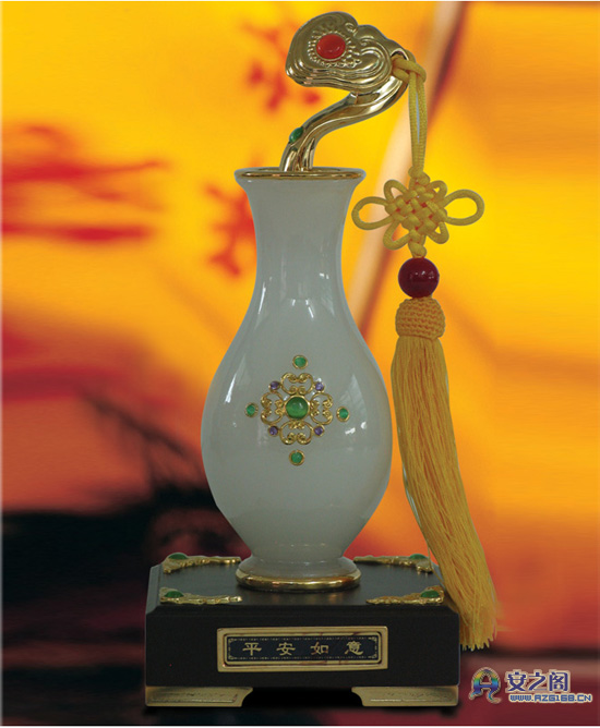 開(kāi)光平安如意瓶(白玉)※玉瓶工藝品 婚慶禮品 結(jié)婚禮品 婚禮用品 商務(wù)禮品※ 健康長(zhǎng)壽平安物品 風(fēng)水吉祥物-祥安閣開(kāi)光吉祥物
